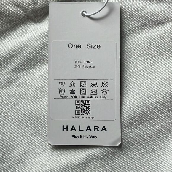 Halara That TikTok Brand Cream Green Play it My Way Tote Bag NEW - Picture 5 of 6